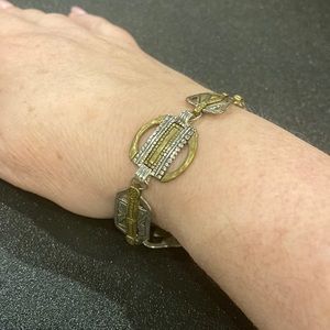 Silpada Brass and Sterling Silver Bracelet